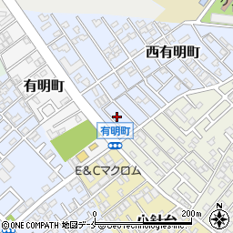 新潟県新潟市西区西有明町11-8周辺の地図