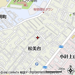 新潟県新潟市西区松美台周辺の地図