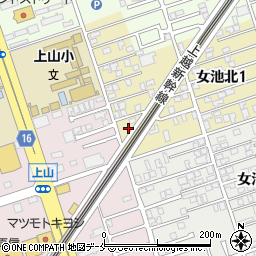 新潟県新潟市中央区女池北1丁目19-5周辺の地図