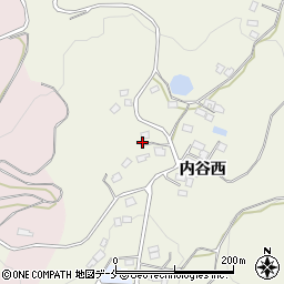 福島県国見町（伊達郡）内谷（西脇）周辺の地図
