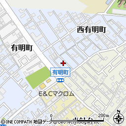 新潟県新潟市西区西有明町11-17周辺の地図