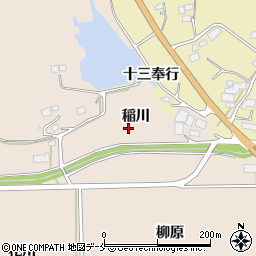 福島県相馬郡新地町福田稲川周辺の地図