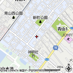 新潟県新潟市西区青山新町11-14周辺の地図
