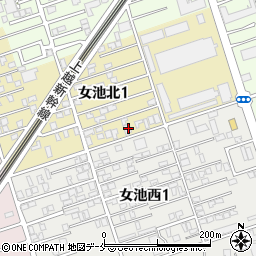 新潟県新潟市中央区女池北1丁目7-17周辺の地図