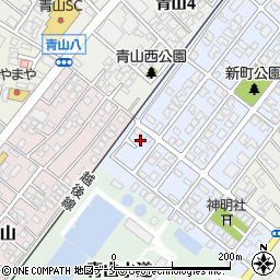 新潟県新潟市西区青山新町7-24周辺の地図
