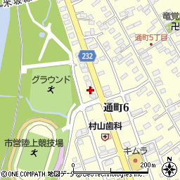 米沢通町郵便局周辺の地図