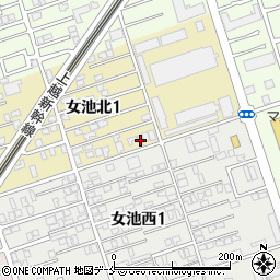 新潟県新潟市中央区女池北1丁目7-13周辺の地図