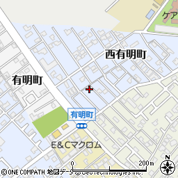 新潟県新潟市西区西有明町10-26周辺の地図