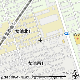 新潟県新潟市中央区女池北1丁目7-11周辺の地図