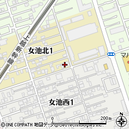 新潟県新潟市中央区女池北1丁目7-12周辺の地図