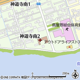 新潟市役所こども未来部　こども家庭課児童発達支援センターこころん周辺の地図