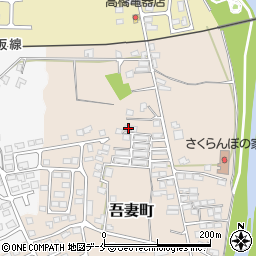 山形県米沢市吾妻町3-7周辺の地図