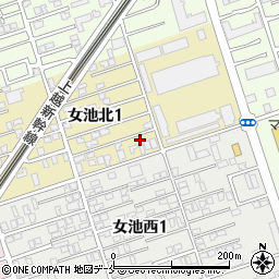 新潟県新潟市中央区女池北1丁目7-5周辺の地図