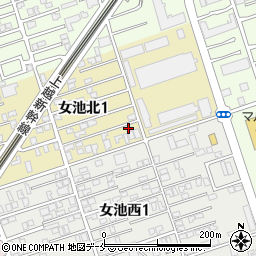 新潟県新潟市中央区女池北1丁目7-6周辺の地図