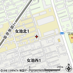 新潟県新潟市中央区女池北1丁目7-8周辺の地図