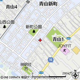 新潟県新潟市西区青山新町13-1周辺の地図