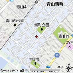 新潟県新潟市西区青山新町10-9周辺の地図