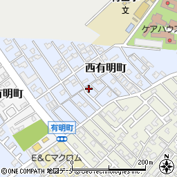 新潟県新潟市西区西有明町周辺の地図
