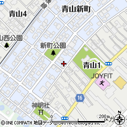 新潟県新潟市西区青山新町13-12周辺の地図