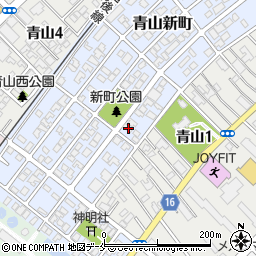 新潟県新潟市西区青山新町13-8周辺の地図