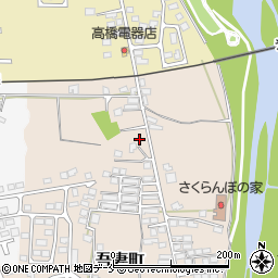 山形県米沢市吾妻町3-8周辺の地図