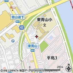新潟県新潟市西区東青山2丁目周辺の地図