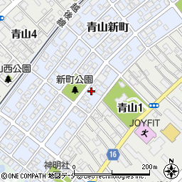 新潟県新潟市西区青山新町13-7周辺の地図