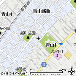 新潟県新潟市西区青山新町13-17周辺の地図