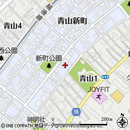 新潟県新潟市西区青山新町13周辺の地図