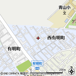 新潟県新潟市西区西有明町8-9周辺の地図