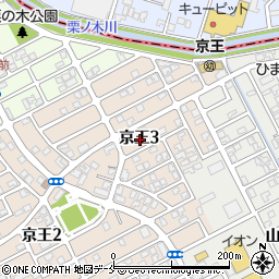 新潟県新潟市中央区京王3丁目周辺の地図