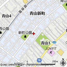 新潟県新潟市西区青山新町13-15周辺の地図