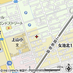 新潟県新潟市中央区女池北1丁目23-17周辺の地図