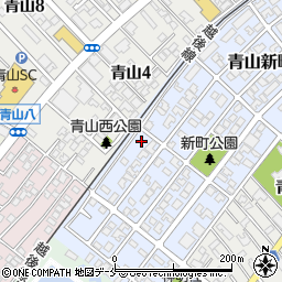 新潟県新潟市西区青山新町8-22周辺の地図