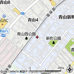 新潟県新潟市西区青山新町8-24周辺の地図