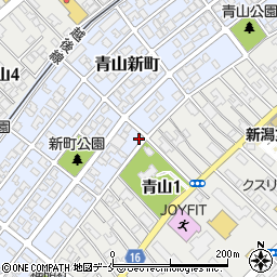 新潟県新潟市西区青山新町13-21周辺の地図