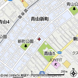 新潟県新潟市西区青山新町13-19周辺の地図