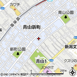 新潟県新潟市西区青山新町21-10周辺の地図