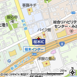 新潟２りんかん周辺の地図