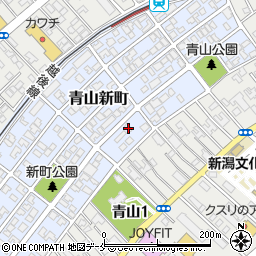 新潟県新潟市西区青山新町21-9周辺の地図