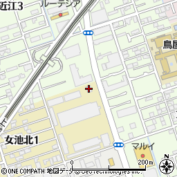 ファミリーマート新潟女池北店周辺の地図