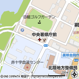 新潟社会文化会館周辺の地図
