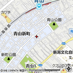 新潟県新潟市西区青山新町23-16周辺の地図
