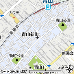 新潟県新潟市西区青山新町20-13周辺の地図