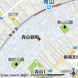 新潟県新潟市西区青山新町20-23周辺の地図