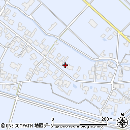 米倉郵便局周辺の地図