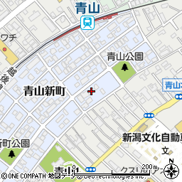 新潟県新潟市西区青山新町23-14周辺の地図