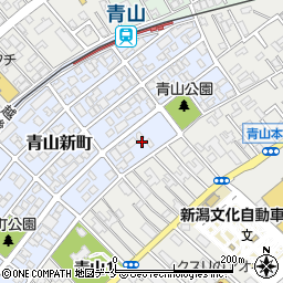 新潟県新潟市西区青山新町23周辺の地図