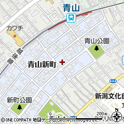 新潟県新潟市西区青山新町24-2周辺の地図