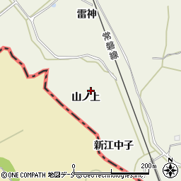 宮城県亘理郡山元町坂元山ノ上周辺の地図